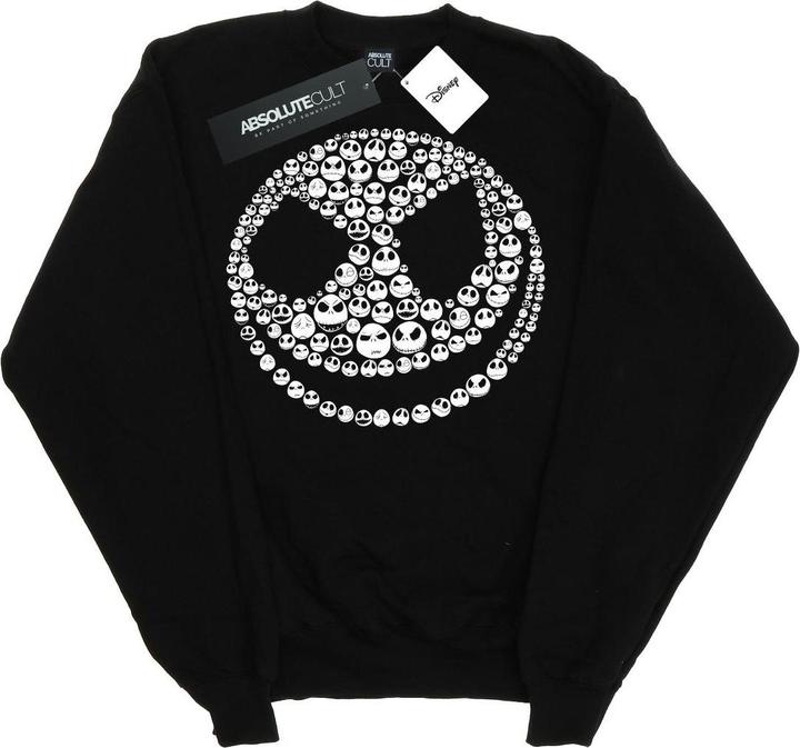 Disney Nightmare Before Christmas Jack Skull Collage Sweatshirt Mädchen
