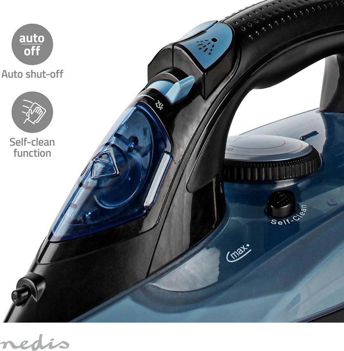 Produktbild Nedis Bügeleisen | 2600 W | Dampf Schuss | Keramisch | 0.32 l (2600 W, 0.02 g/min)