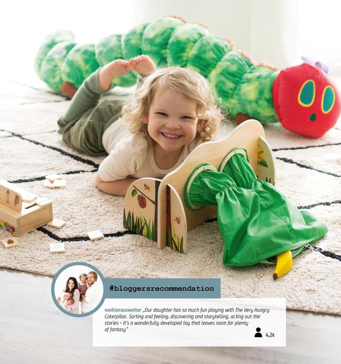 Actual product image small foot Caterpillar Insatiable Hearing Memo (German)