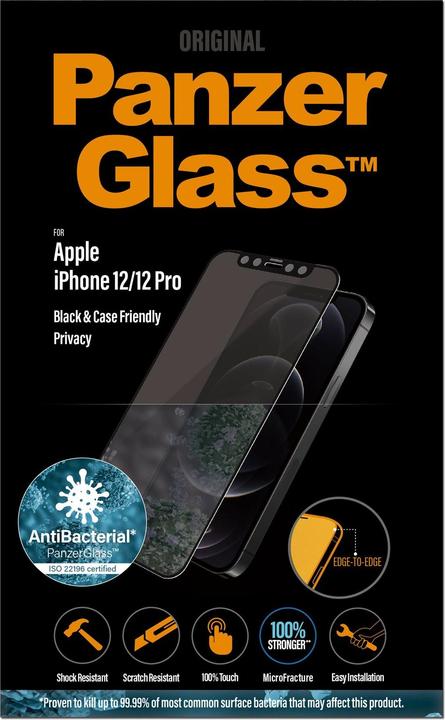 Produktbild PanzerGlass Case Friendly Privacy (1 Stück, Apple iPhone 12, Realme 12 Pro+)