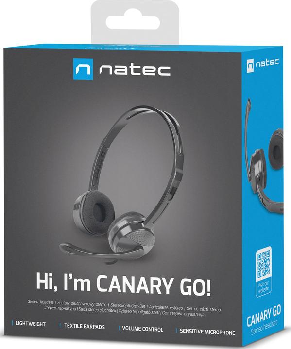 Produktbild Genesis NATEC headset Canary Go with microphone (ANC, Kabelgebunden)