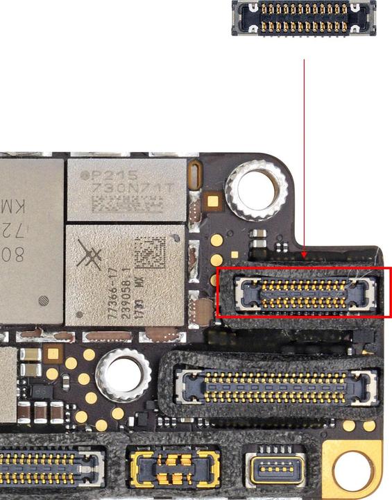 Actual product image Clappio Spare part FPC connector home button