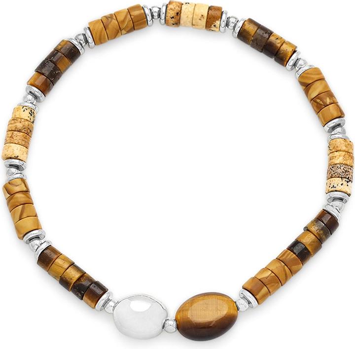 Beige, Marrone, Argento