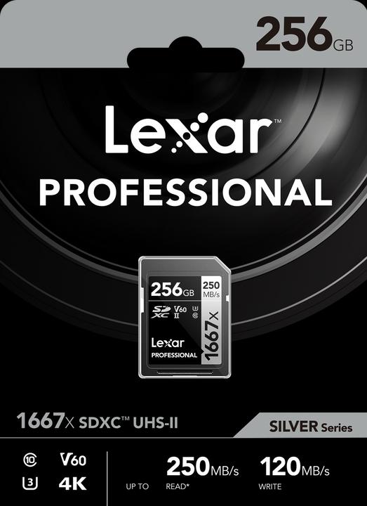 Image du produit Lexar Professionnel 1667x (256 Go, SDXC, U3, UHS-II)
