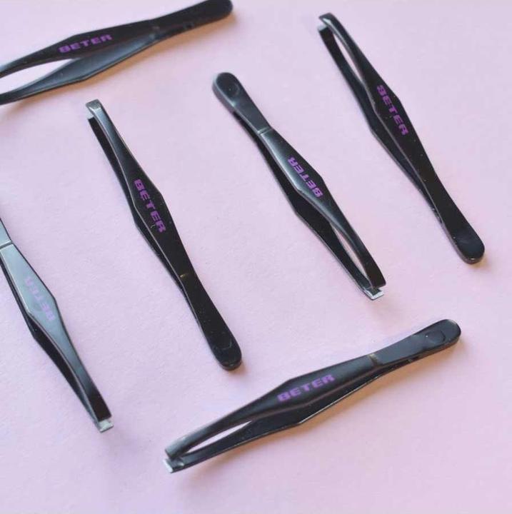 Actual product image Beter PINZA depilar punta recta acero negro