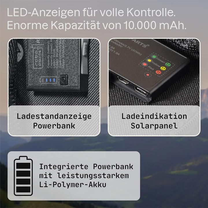 Produktbild Roboparts Solar-USB-Ladegerät (21 W)
