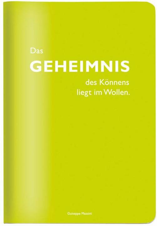Produktbild Cedon Heft A5 kariert, "Das Geheimnis des Könnens liegt im Wollen." (Guiseppe Mazzini) (A5, Kariert)