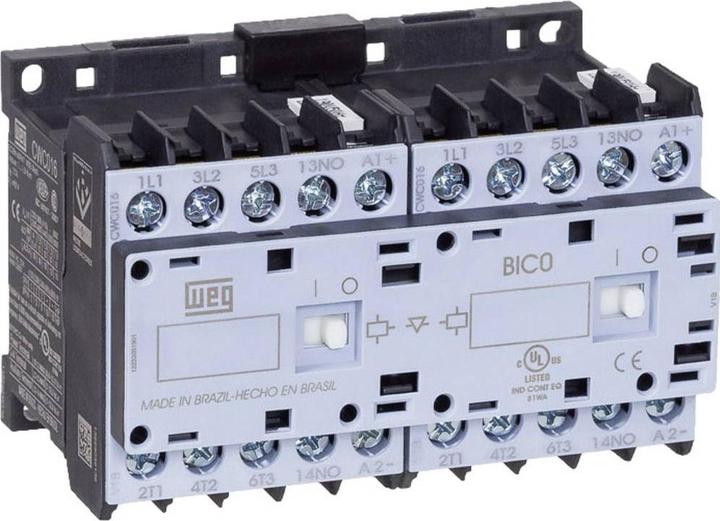 Produktbild Weg CWCI09-01-30C03 Wendeschütz 6 Schliesser 4 kW 24 V/DC 9 A mit Hilfskontakt