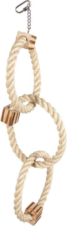 EBI Triple Ring Sisal + bois BBQ Blocs