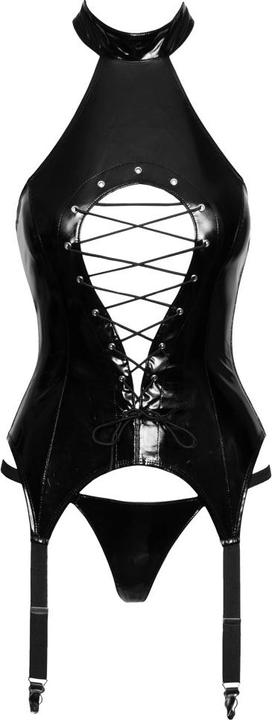 Actual product image Black Level Vinyl suspender shirt XL (XL)