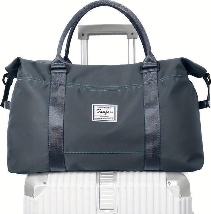 Only-Bags.Store Grosse Kapazität Travel Overnight Bag, Solid Color Vielseitige Duffle Bag, leichte Business Trip