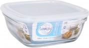 Image du produit Duralex boîte à lunch transparente 17cm carré avec couverc (17 cm, 1.10 l, 1 x)