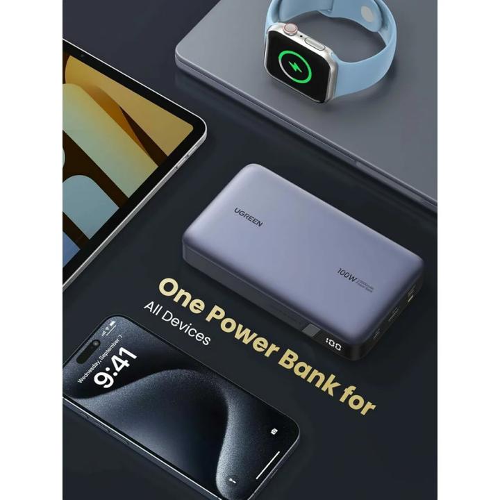 Image du produit Ugreen Banque d'alimentation (20000 mAh, 100 W, 72 Wh)