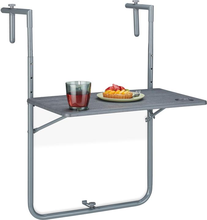 Relaxdays Balkonhängetisch (59.50 cm)
