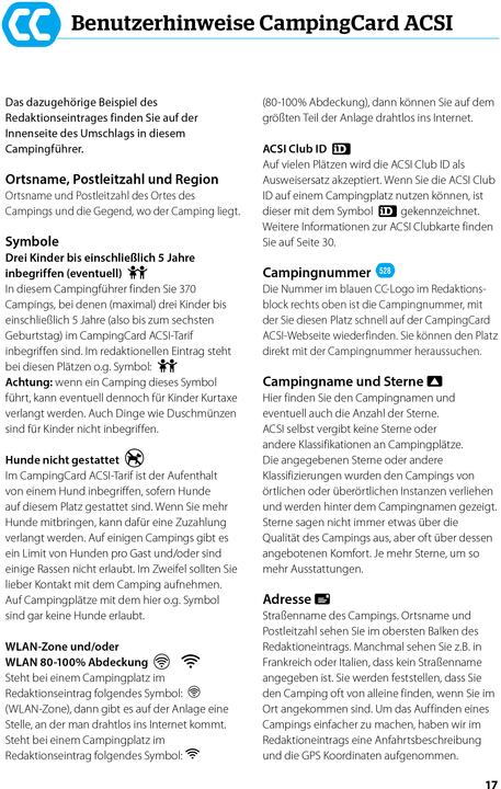 Produktbild ACSI CampingCard & Stellplatzführer 2025 (Deutsch, 2024)