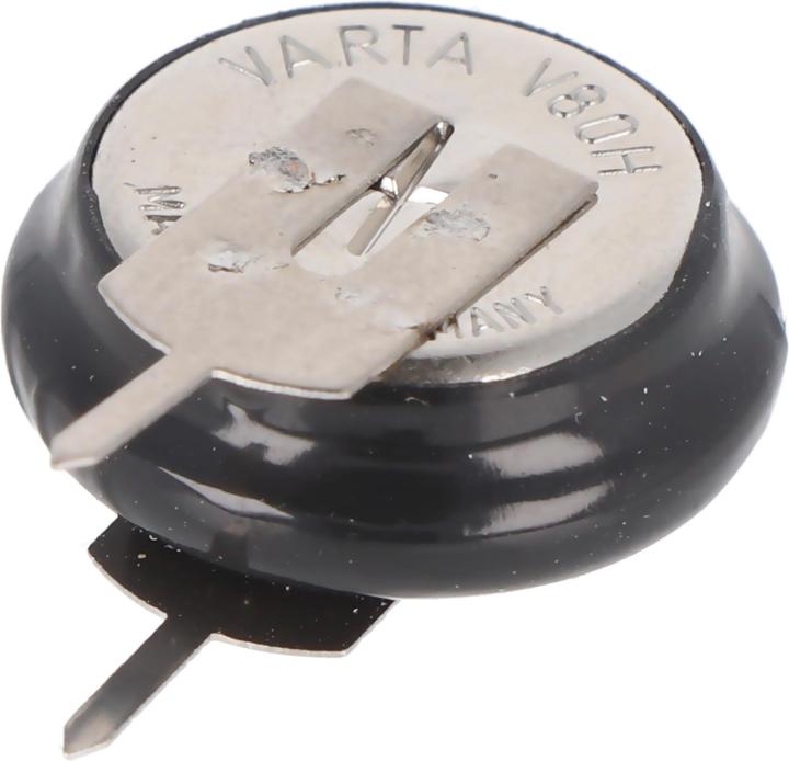 Produktbild Varta V80H NiMH Akku aufladbare NiMH Knopfzelle, V80H Akku mit 1er Printanschluss +- (1 Stk., 80 mAh)