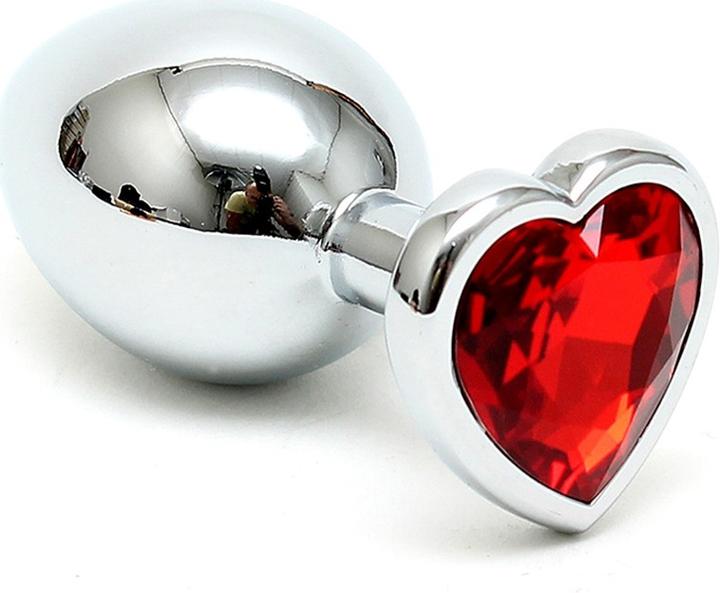 Produktbild Rimba Buttplug Edelstahl klein Herz Rot