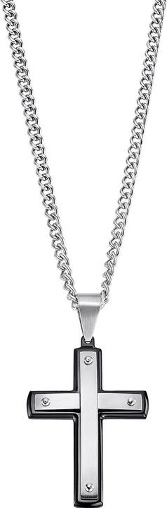 Lotus STIL HERREN-HALSKETTE IN SCHWARZ LS2277-1/1 316L EDELSTAHL, HERREN (Edelstahl)