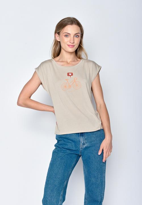 Actual product image Greenbomb Women's Bike Love Timid Top (XL)