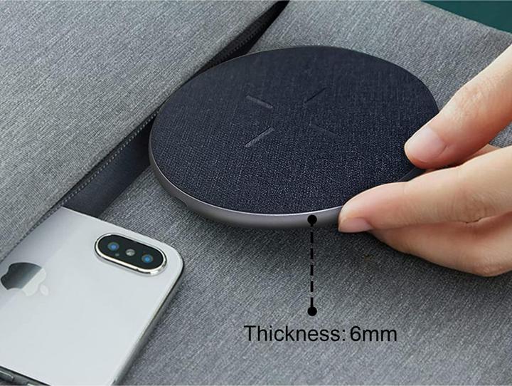 Actual product image Conceptronic Wireless Charger 15W Qi USB-A + USB-C Grey (15 W)