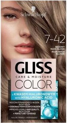 Immagine prodotto Schwarzkopf Gliss Colour Care & Moisture Tintura permanente per capelli 7-42 Beige Nudeond (7-42 Beige Nudeond)