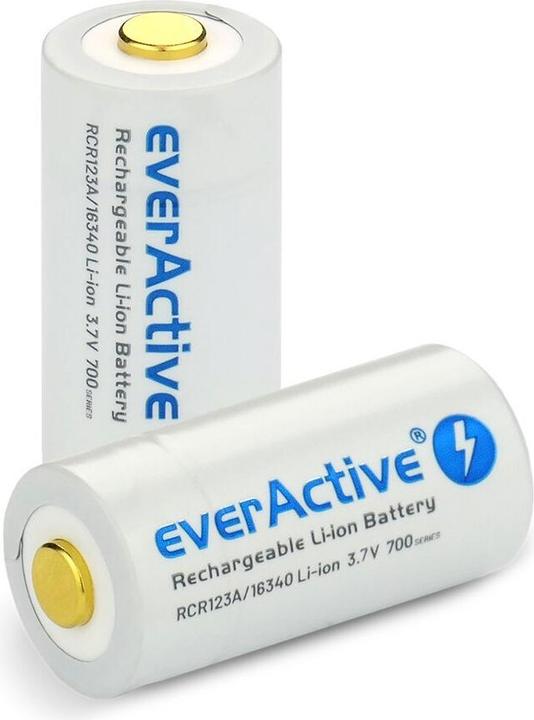 Immagine prodotto Everactive 16340 / RCR123A 3,7V 700 mAh - Batteria ricaricabile (1 pz., RCR123A, 650 mAh)