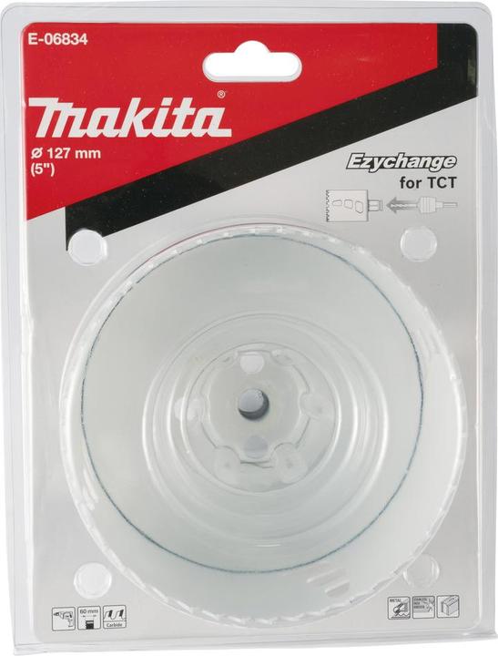 Actual product image Makita EZYCHANGE TCT Hole Saw 127mm (127 millimetres)