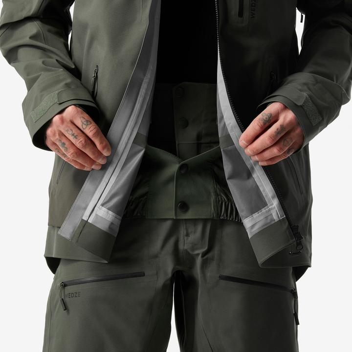 Produktbild Wedze Skijacke Herren warm und atmungsaktiv - FR500 dunkelgrün (XXL)