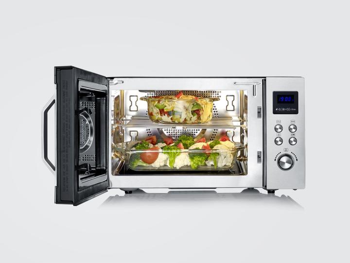 Actual product image Severin Microwave w/MW7777 plate 900 watts 25 l - Steel (29070) (25 l)