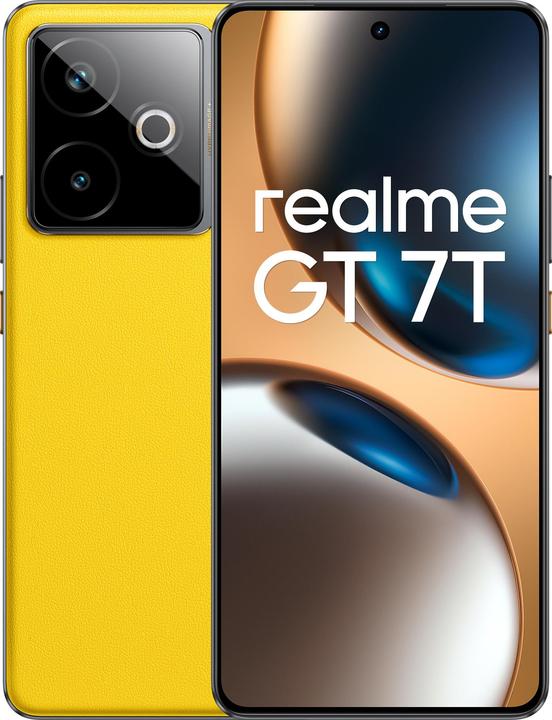 Immagine prodotto realme GT 7T 5G Dual Sim 12GB RAM 256GB - Yellow (256 GB, Giallo da corsa, 6.80", Doppia SIM, 50 Mpx, 5G)