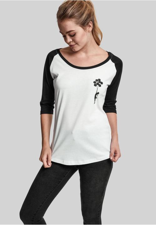 Immagine prodotto Merchcode Ladies Brandalised - Banksy's Graffiti Balloons Raglan Tee (XS)