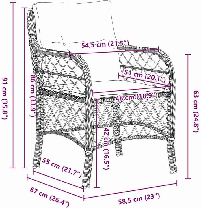Produktbild VidaXL Outdoor-Stuhl