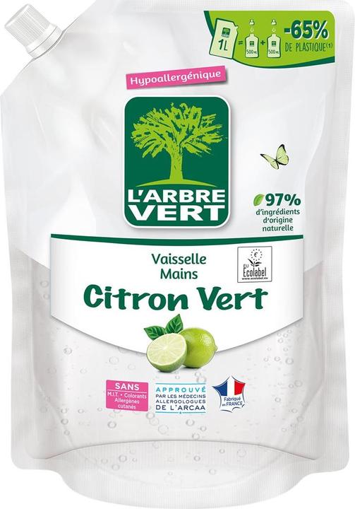 Immagine prodotto L'arbre vert Ricarica di detersivo ecologico per piatti a base di calce (Liquida)