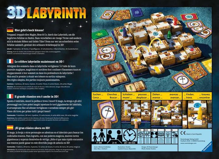 Produktbild Ravensburger 3D Labyrinth (Deutsch, Französisch, Italienisch, Englisch)