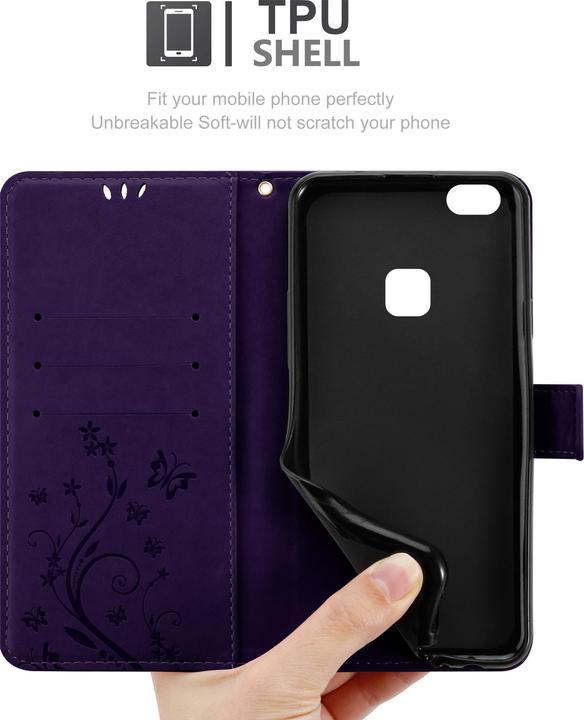Image du produit Cadorabo Couverture du livre de fleurs (Huawei P10 Lite)