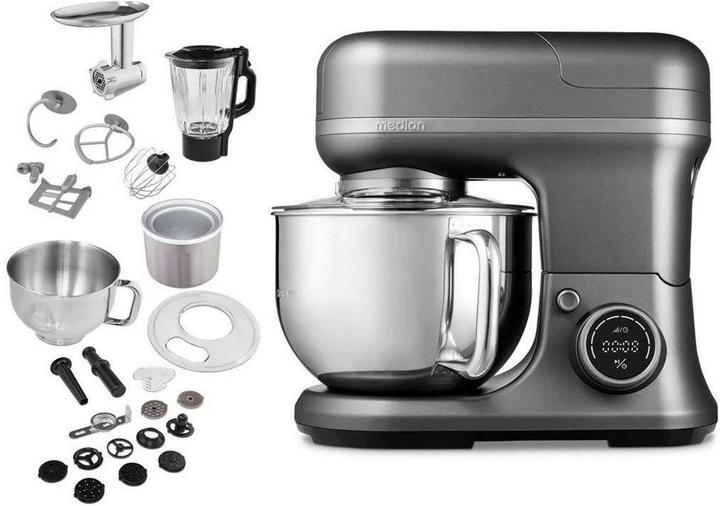 Image du produit Medion Küchenmaschine 4in1 Grau/Silber (1200 W)