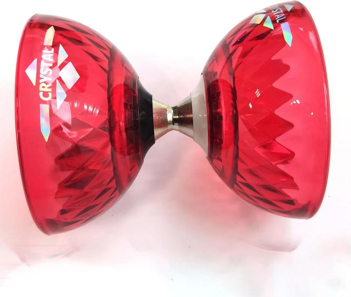Actual product image Acrobat Set Bearing diabolo crystal-red + aluminium hand sticks