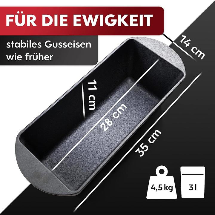 Produktbild Munroomy Gusseisen Brotbackform