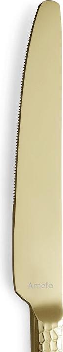 Immagine prodotto Amefa Set di posate 24 pezzi martellate PVD champagne 3319 Felicity (24 Pezzo/i, Set di posate)
