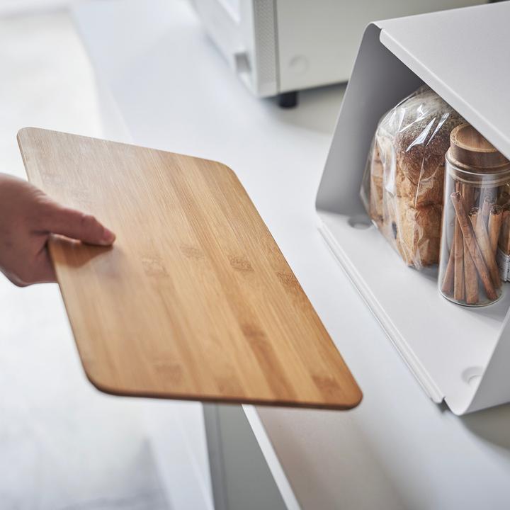Actual product image Yamazaki Bread bin with removable lid TOWER