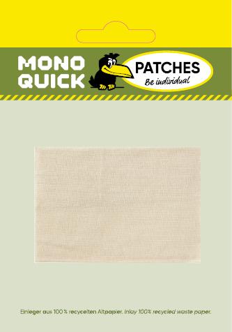Actual product image Mono Quick Bügelflicken "kochfest & extra leicht" 10x20 cm (1 x)