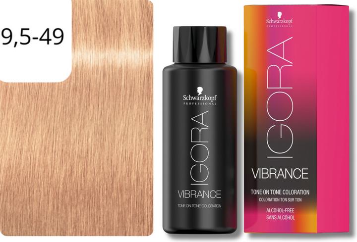 Produktbild Schwarzkopf Professional IGORA VIBRANCE Tone On Tone Coloration (9,5-49 Beige Violett)