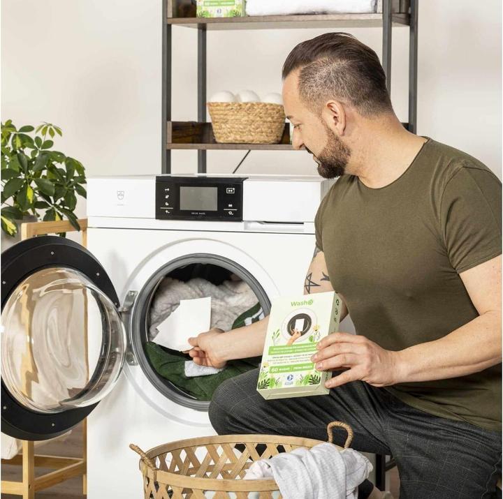 Actual product image Washo Washing strips (60 Washing cycles, Washcloths)