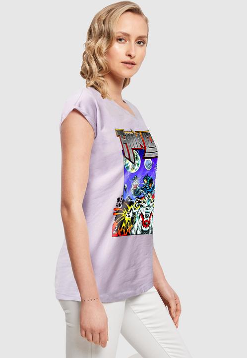 Actual product image Merchcode Ladies Thin Lizzy - TL Rocker Extended Shoulder Tee - 181483 (S)