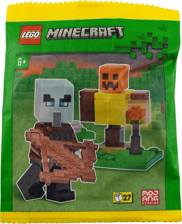 Actual product image LEGO Minecraft Pillager minifigure with training dummy - 662306 NEW! Quantity 1x (662306)