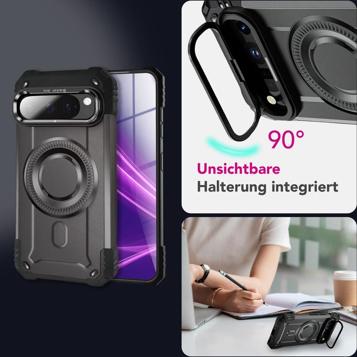 Image du produit Nalia Granite - Schlagfeste Panzer Hülle mit MagSafe & Kamera Standfuss - Military Cover (Google Pixel 9 Pro Fold)