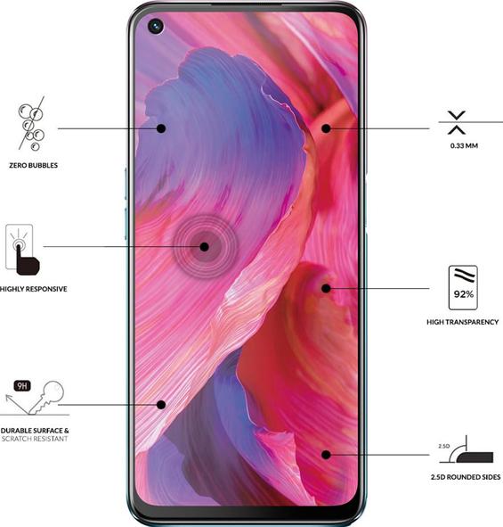 Actual product image Eiger Mountain Glass Clear (1 Piece, Oppo A54)