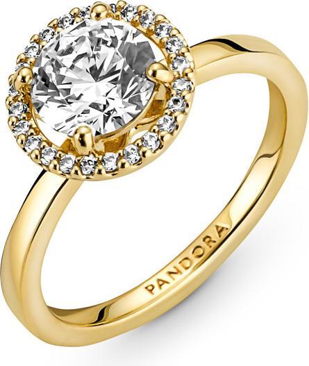 Actual product image Pandora Sparkling Round Radiant Ring (56)