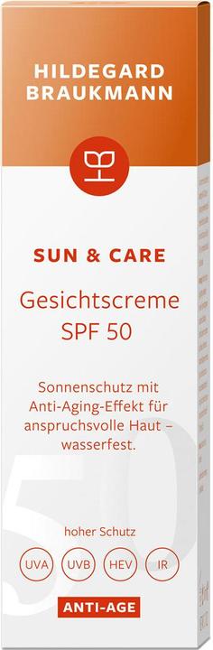 Actual product image Hildegard Braukmann sun & care Anti-Age Face Cream SPF 50 (Sun cream face, SPF 50, 50 ml)