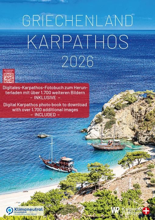 Produktbild WR Kalender Griechenland - Karpathos 2026 A3 hochformat mit grossem Kalendarium für Deine Einträge (Deutsch)
